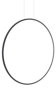 LED luster na lanku SATURNO LED/46W/230V pr. 80 cm IP44 čierny