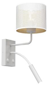Nástenná lampa LOFT SHADE 1xE27/60W+1xG9/8W/230V biela/zlatá