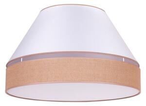 Duolla - Stropné svietidlo AVIGNON 3xE27/15W/230V pr. 60 cm biela/hnedá
