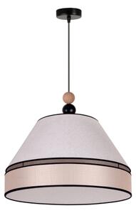 Duolla - Luster na lanku AVIGNON 1xE27/15W/230V pr. 50 cm béžová