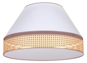 Duolla - Stropné svietidlo AVIGNON 3xE27/15W/230V pr. 60 cm biela/ratan