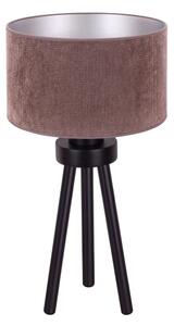 Duolla - Stolná lampa LYON 1xE27/15W/230V pr. 30 cm hnedá