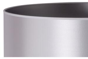 Duolla - Stojací lampa CANNES 1xE27/15W/230V pr. 45 cm strieborná/biela