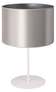 Duolla - Stolná lampa CANNES 1xE14/15W/230V pr. 20 cm strieborná/biela