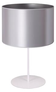 Duolla - Stolná lampa CANNES 1xE14/15W/230V pr. 20 cm strieborná/biela