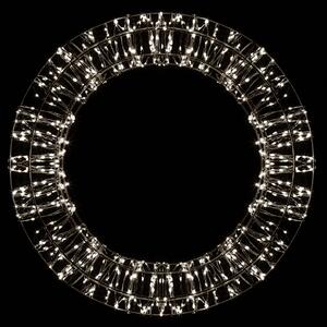 Vianočný LED veniec, čierna, 800 diód LED, Ø 50 cm