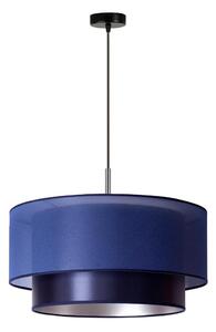 Duolla - Luster na lanku NANTES 1xE27/15W/230V pr. 45 cm modrá/strieborná