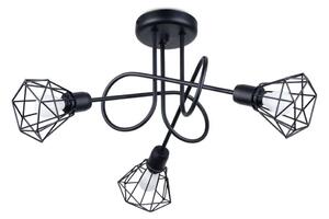 Sollux SL.1109 - Luster na tyči ARTEMIS 3xE14/40W/230V čierna