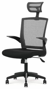 Kancelárska stolička VOLUR čierna/sivá
