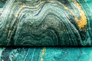 Trendový koberec v zelených a modrých odtieňoch Zelená Šírka: 80 cm | Dĺžka: 150 cm