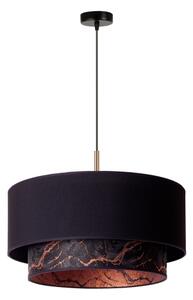 Duolla - Luster na lanku NANTES 1xE27/15W/230V pr. 45 cm čierna/medená