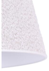 Duolla - Stolná lampa BOUCLE 1xE27/15W/230V pr. 28 cm biela/drevo