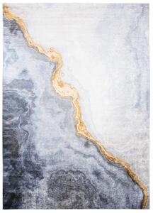 Moderný sivý koberec s abstraktným vzorom Sivá Šírka: 80 cm | Dĺžka: 150 cm