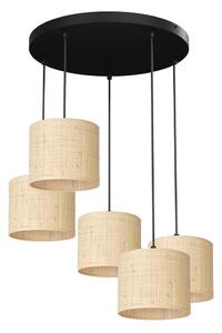 Luster na lanku RATTAN 5xE27/60W/230V ratan