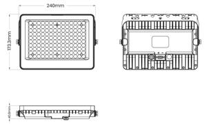 LED Reflektor so solárnym panelom FOCUS LED/100W/15000 mAh 3,2V 6000K IP65 + diaľkové ovládanie