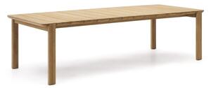 Záhradný jedálenský stôl z tíkového dreva 102x220 cm Icaro – Kave Home