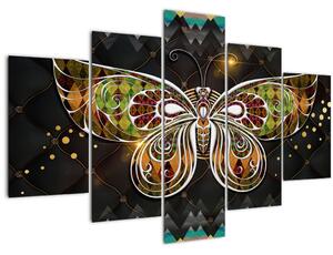 Obraz - Čarovný motýľ (150x105 cm)