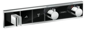 Hansgrohe RainSelect, termostatická sprchová batéria pod omietku, na 2 výstupy, čierna/chrómová, 15355600