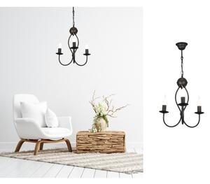 Luster na reťazi ARTHUR 3xE14/40W/230V