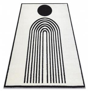 Kusový koberec Cercis krémovočierný 80x150cm