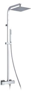 Alpi Una- Sprchová batéria nástenná termostatická, pevná sprcha + ručná sprcha – komplet 18SM2151
