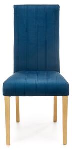 Jedálenská stolička DIAGU 3 dub medový/modrá