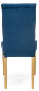Jedálenská stolička DIAGU 3 dub medový/modrá