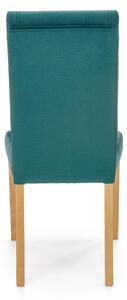 Jedálenská stolička DIAGU 3 dub medový/tmavozelená