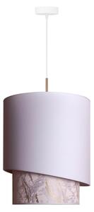 Duolla - Luster na lanku PARIS 1xE27/15W/230V pr. 40 cm biela/béžová