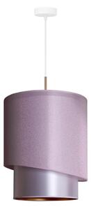 Duolla - Luster na lanku PARIS 1xE27/15W/230V pr. 40 cm ružová/strieborná/medená
