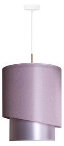 Duolla - Luster na lanku PARIS 1xE27/15W/230V pr. 40 cm ružová/strieborná/medená