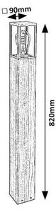 Rabalux 7197 - Vonkajšia lampa WALES 1xE27/60W/230V IP44