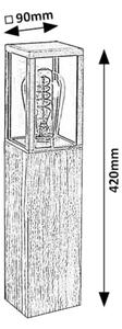 Rabalux 7196 - Vonkajšia lampa WALES 1xE27/60W/230V IP44