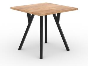 Jedálenský stôl PAROS, 80x76x80, dub lefkas