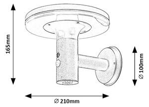 Rabalux 77017 - LED Solárne svietidlo so senzorom ALASKA LED/10W/3,7V IP44
