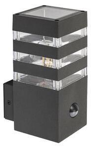 Rabalux 77025- Vonkajšie nástenné svietidlo so senzorom ANKARA 1xE27/12W/230V IP44
