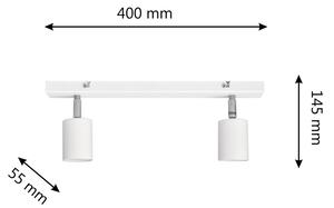 LED Bodové svietidlo TUNE 2xGU10/4,8W/230V biela