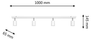 LED Bodové svietidlo TUNE 4xGU10/4,8W/230V biela