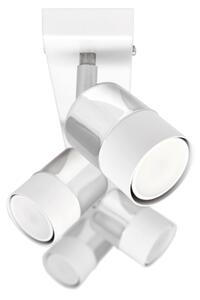 LED Bodové svietidlo TUBSSON 4xGU10/4,8W/230V biela/lesklý chróm