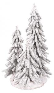 Zasnežené 3ks mini stromčeky 70cm-55cm-40cm