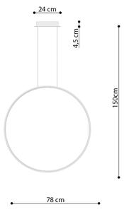Thoro TH.248 - LED Luster na lanku RIO LED/50W/230V CRI90 3000K pr. 78 cm zlatá