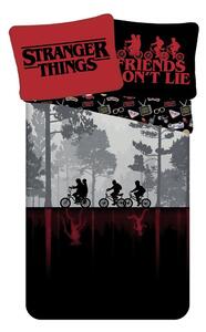 Bavlnené detské obliečky na jednolôžko 140x200 cm Stranger Things "Upside Down" – Jerry Fabrics
