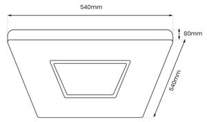 LED Stmievateľné stropné svietidlo SPARKY LED/65W/230V 3000-6000K+diaľkové ovládanie