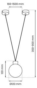 Luster na lanku CAPRI 1xG9/7W/230V