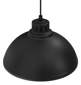Luster na lanku SVEN 1xE27/15W/230V čierna/zlatá
