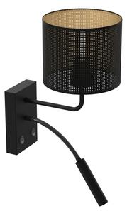Nástenná lampa LOFT SHADE 1xE27/60W+1xG9/8W/230V čierna/zlatá