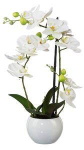 Umelá Orchidea v kvetináči, 42 cm