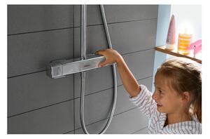 Hansgrohe Croma E Showerpipe - Sprchová batéria nástenná termostatická, pevná sprcha + ručná sprcha, chróm 27630000