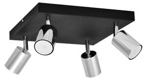 LED Bodové svietidlo TUNE 4xGU10/4,8W/230V matný chróm/čierna