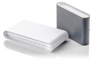 LED2 - LED Vonkajšie nástenné svietidlo FLAT 2xLED/3W/230V IP65 čierna